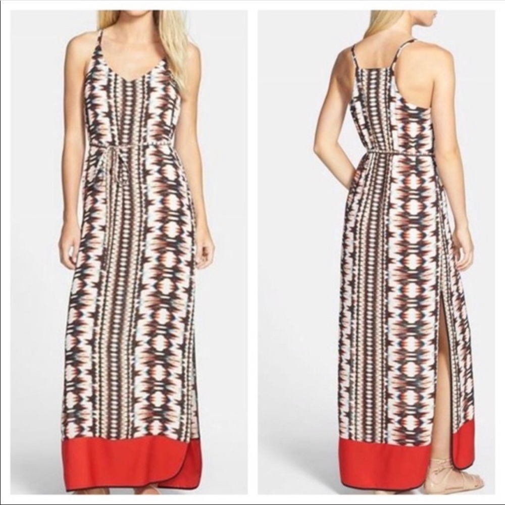 Felicity & Coco Abstract Print Maxi Dress